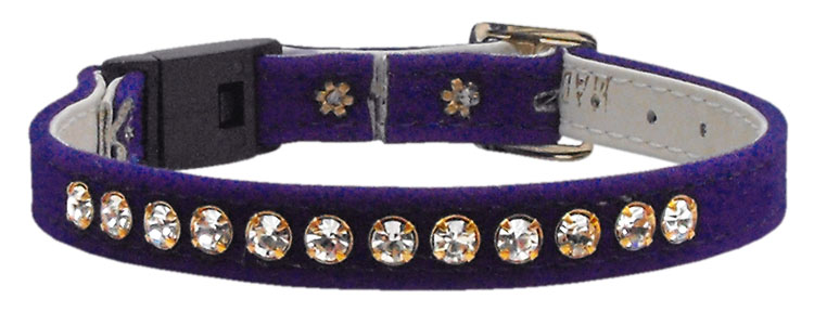 Velvet Breakaway Cat Collar Purple 10